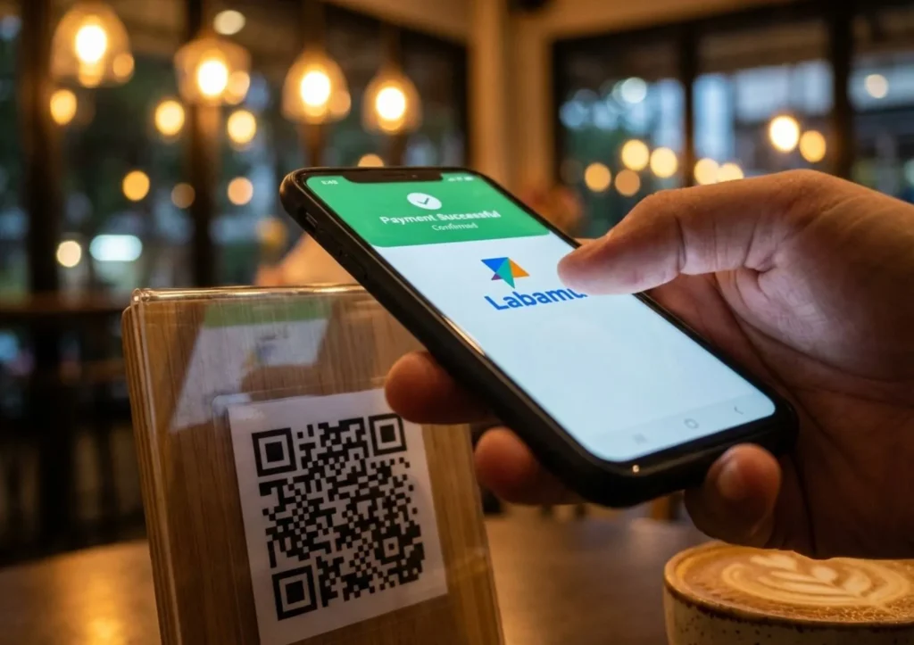 bayar qris labamu aplikasi kasir coffee shop terbaik