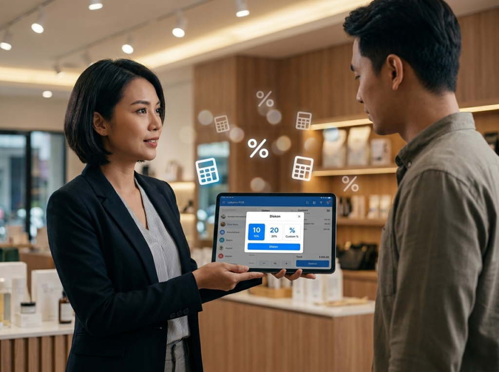 cara menghitung persen diskon dengan Labamu POS Kasir