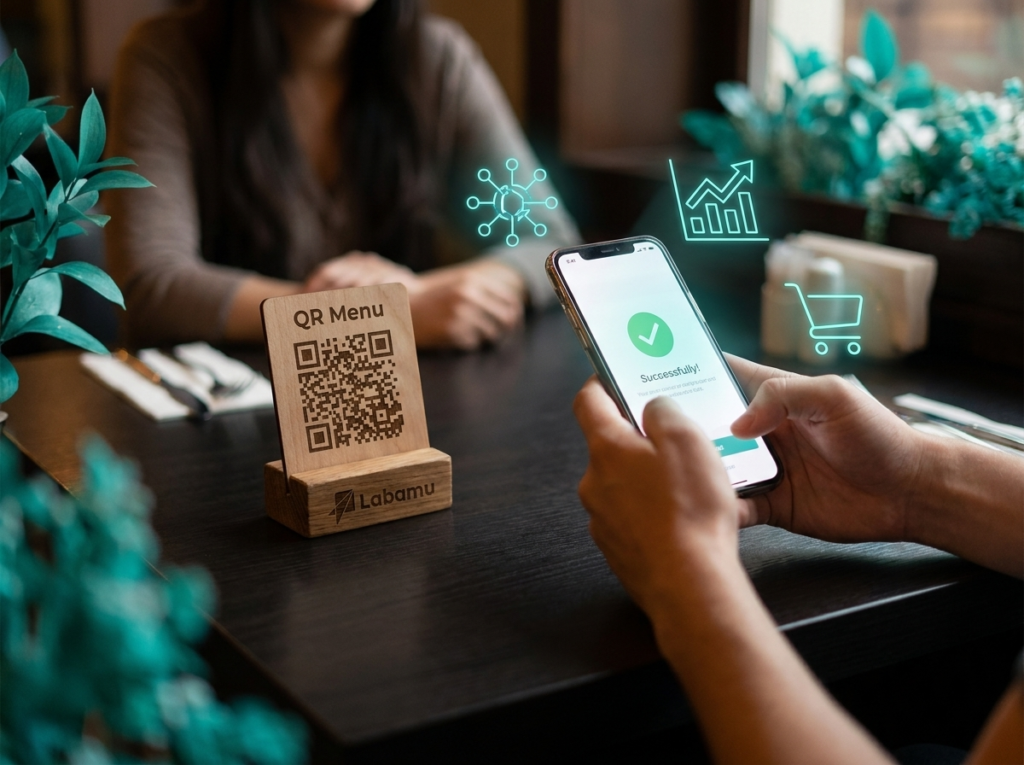 How to scan the QR code of Labamu menu QR application