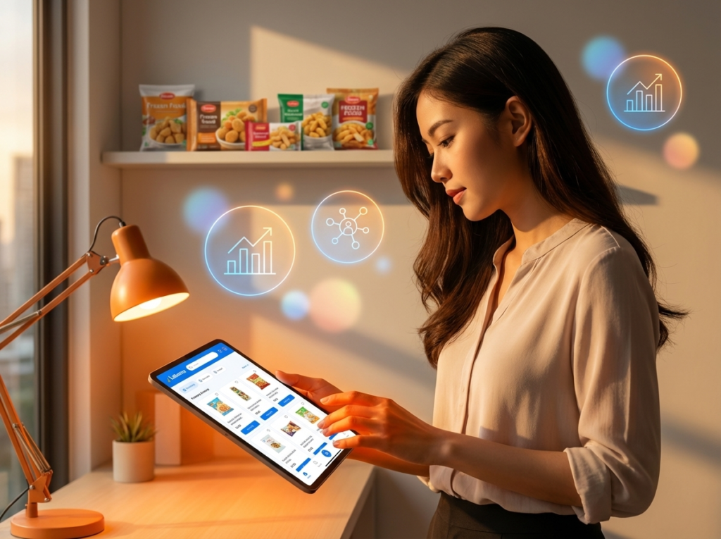 ide jualan online yang laku setiap hari wanita muda pegang tablet labamu pos