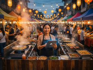 night market QRIS Labamu application