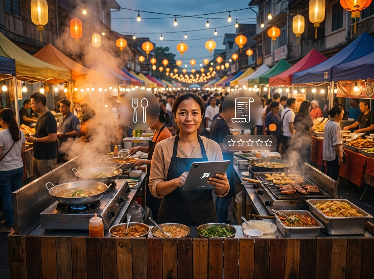 night market QRIS aplikasi labamu