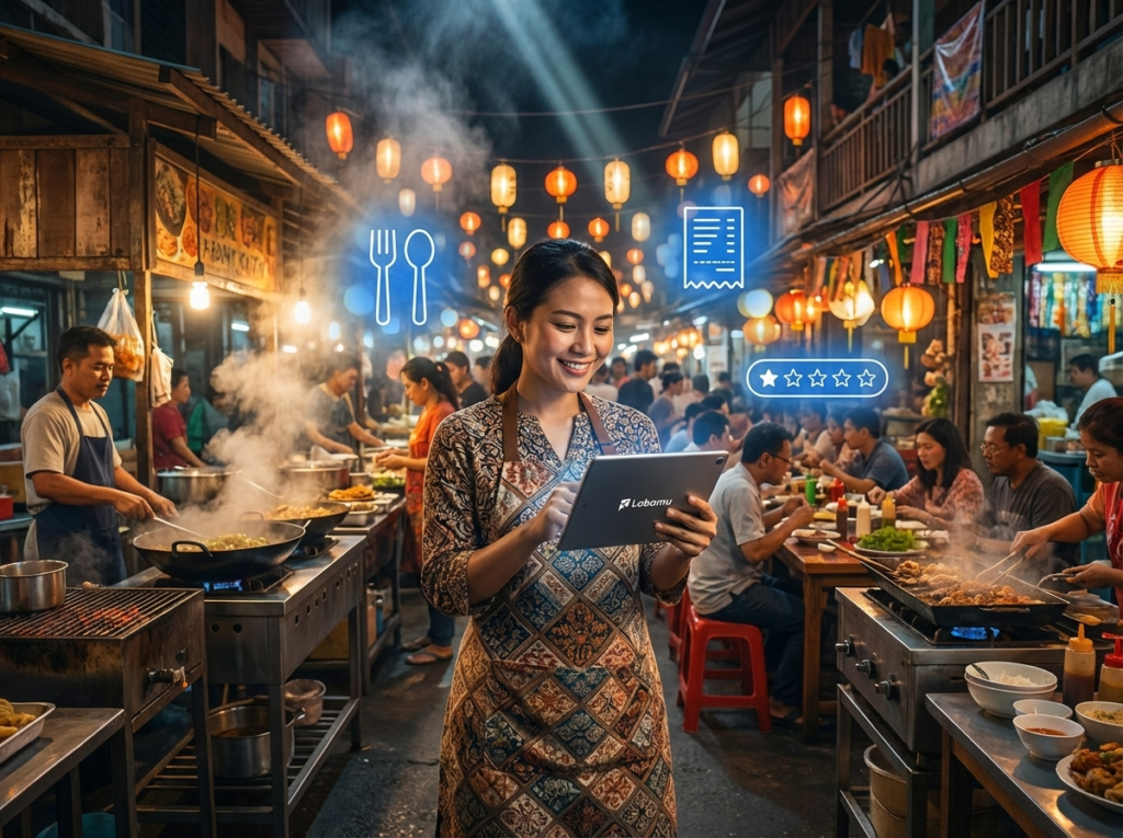 night market pembayaran aplikasi labamu