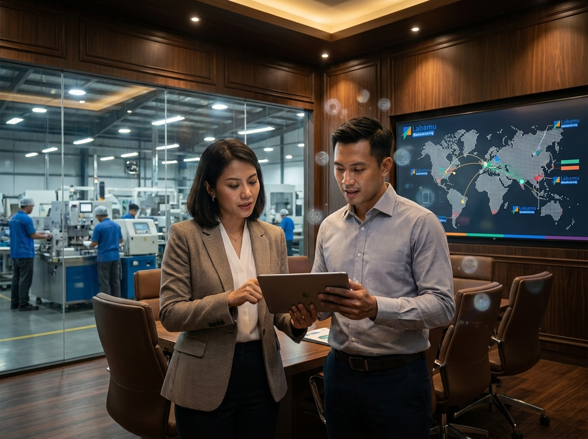 staff purchasing adalah Labamu Manufacturing untuk purchase bahan produksi