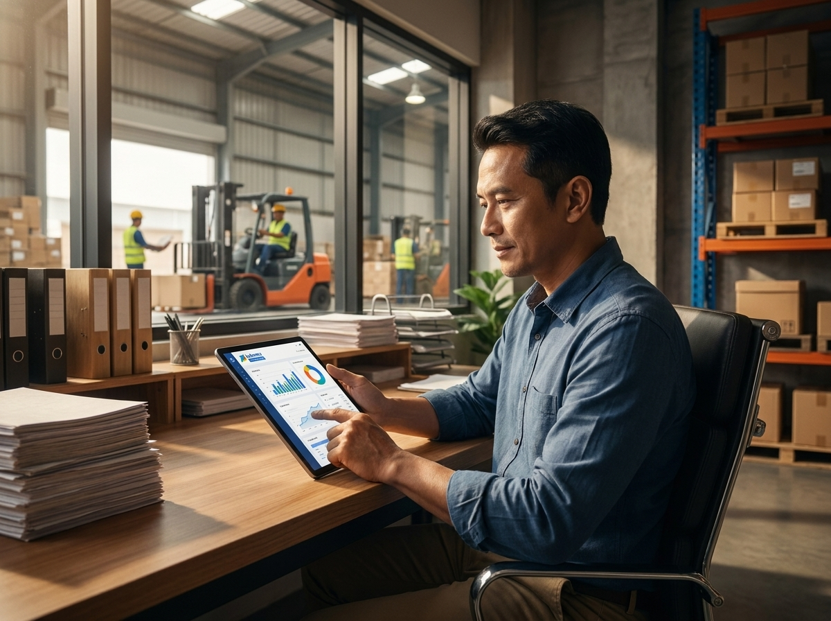 surat jalan digital gunakan labamu manufacturing manajemen produksi