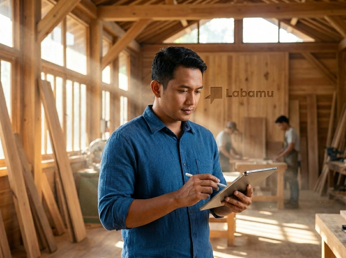 perkampungan industri kecil pabrik furniture