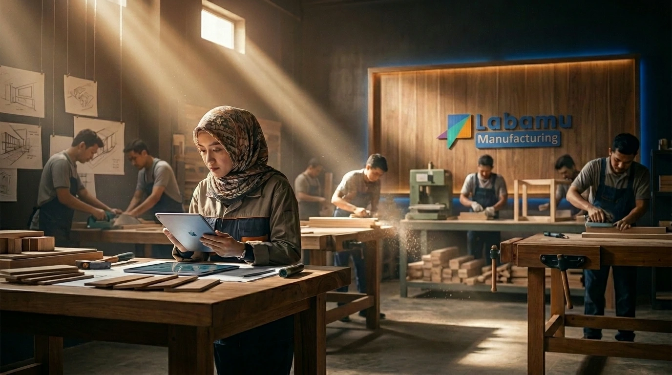 erp lokal vs cloud global dengan Labamu Manufacturing