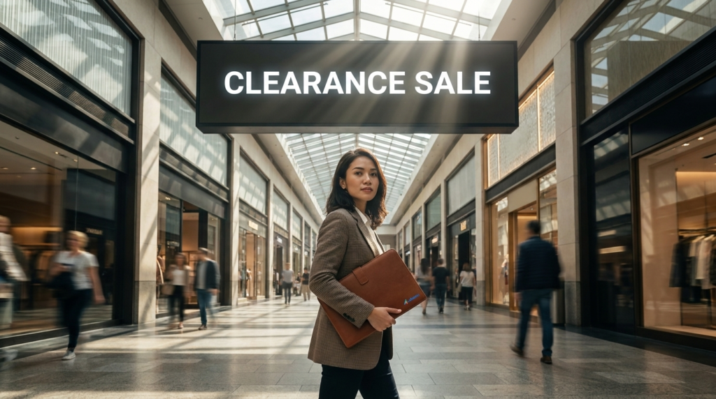 merencanakan clearance sale