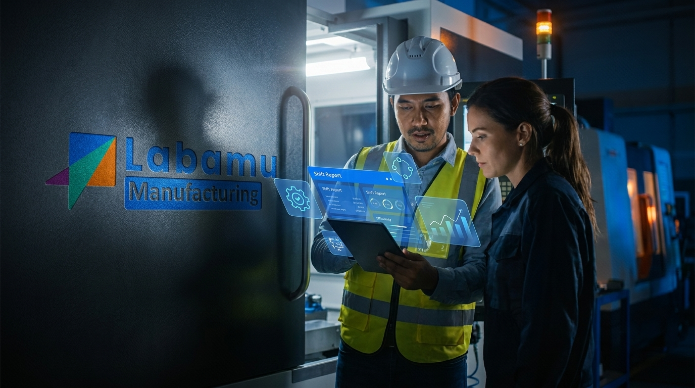 Deskripsi Pekerjaan Operator Produksi dengan software labamu manufacturing