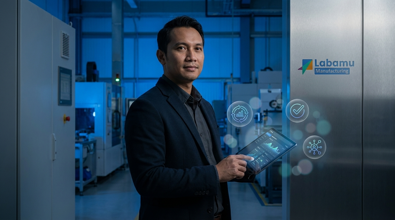 cara menghitung kapasitas produksi dengan Labamu Manufacturing