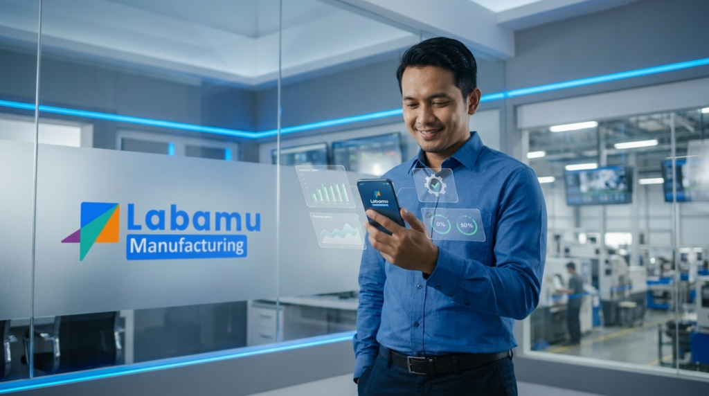cara menghitung kapasitas produksi software Labamu Manufacturing