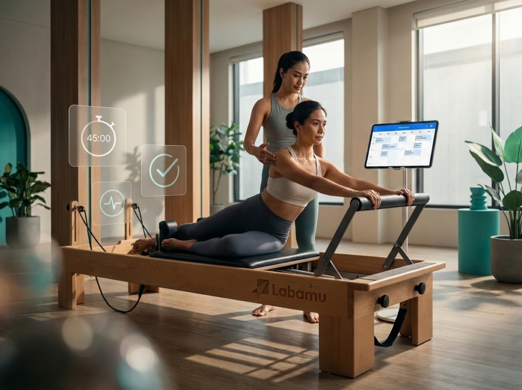 olahraga pilates dan instrukturnya