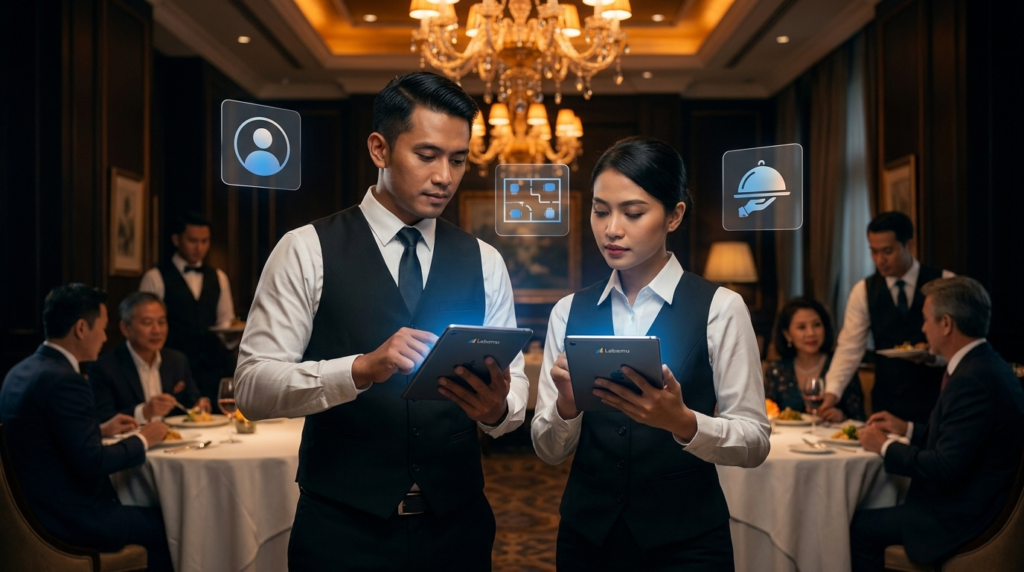 restaurant management system batasan akses rms sesuai peran