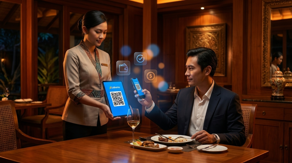 restaurant management system scan qris payment