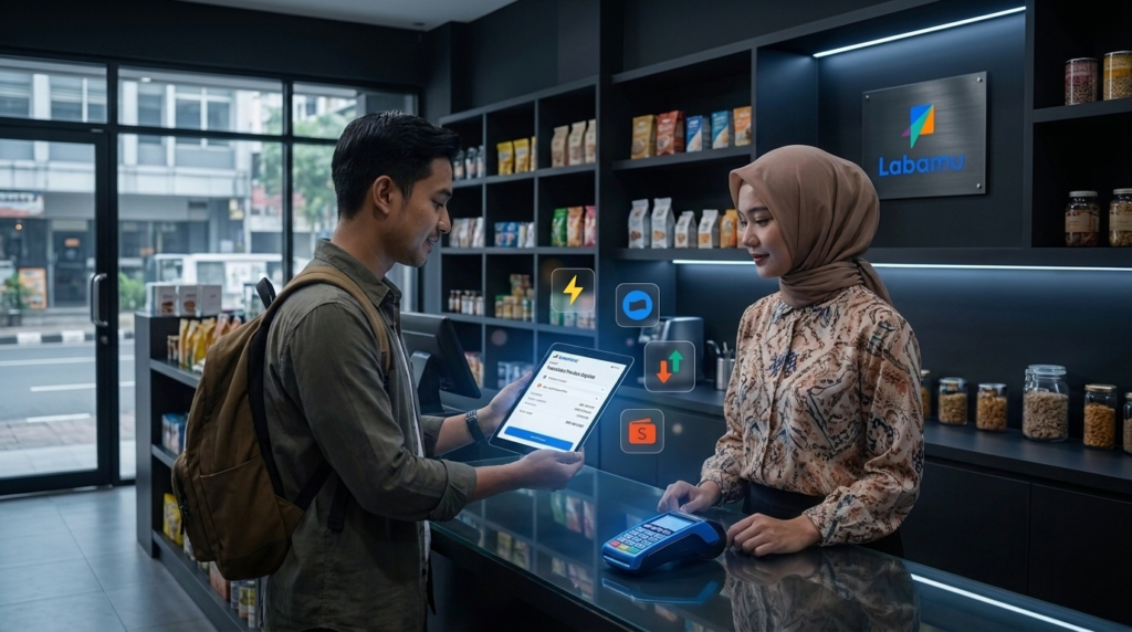 aplikasi ppob terbaik topup ewallet dengan pos labamu