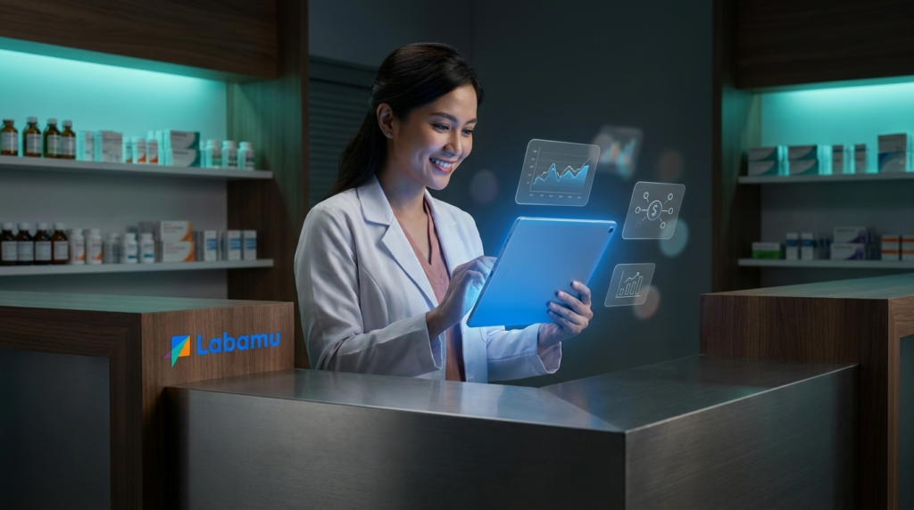 aplikasi kasir apotek stock opname dengan labamu pos