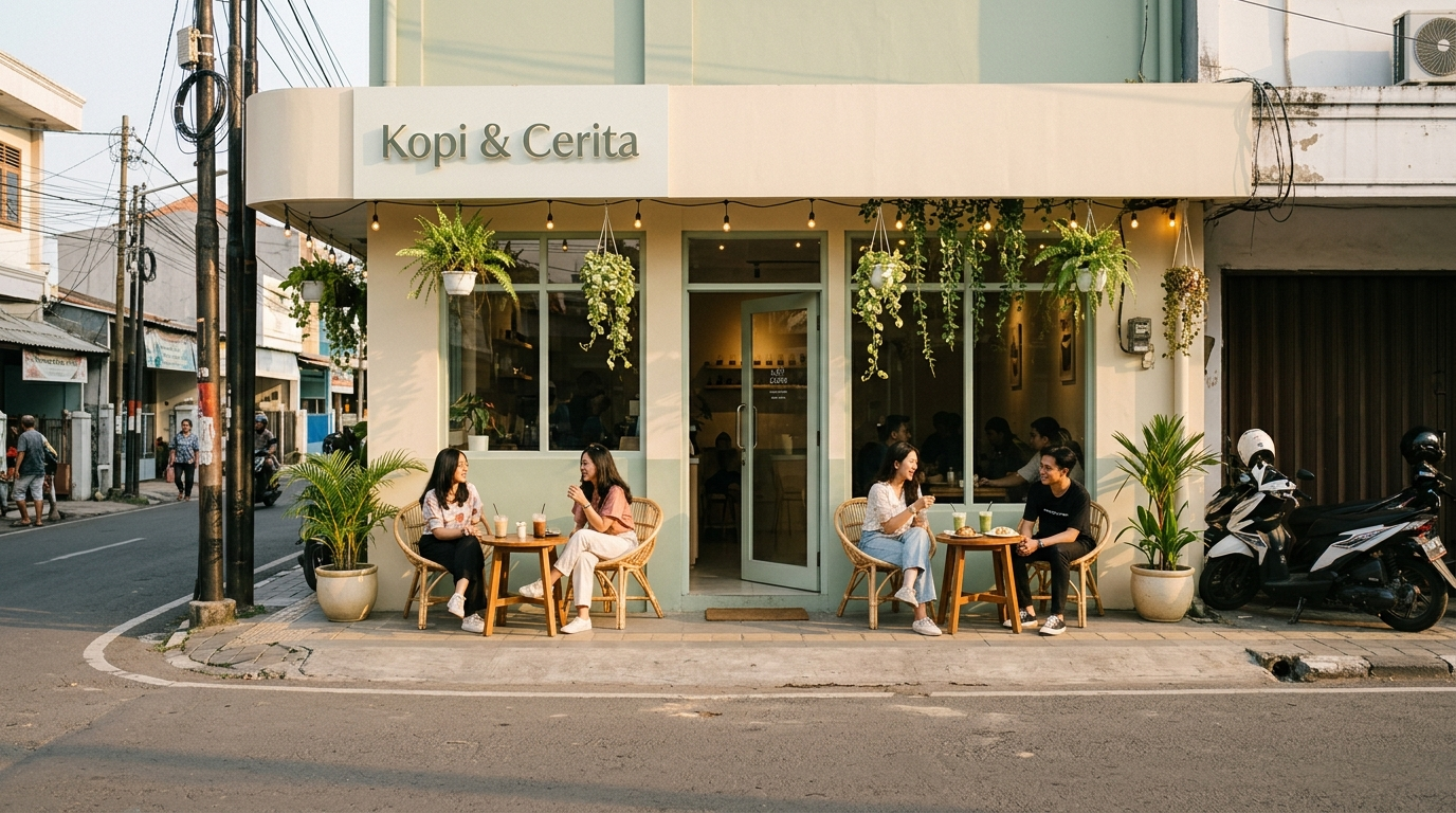 ide nama usaha makanan aesthetic kedai kopi