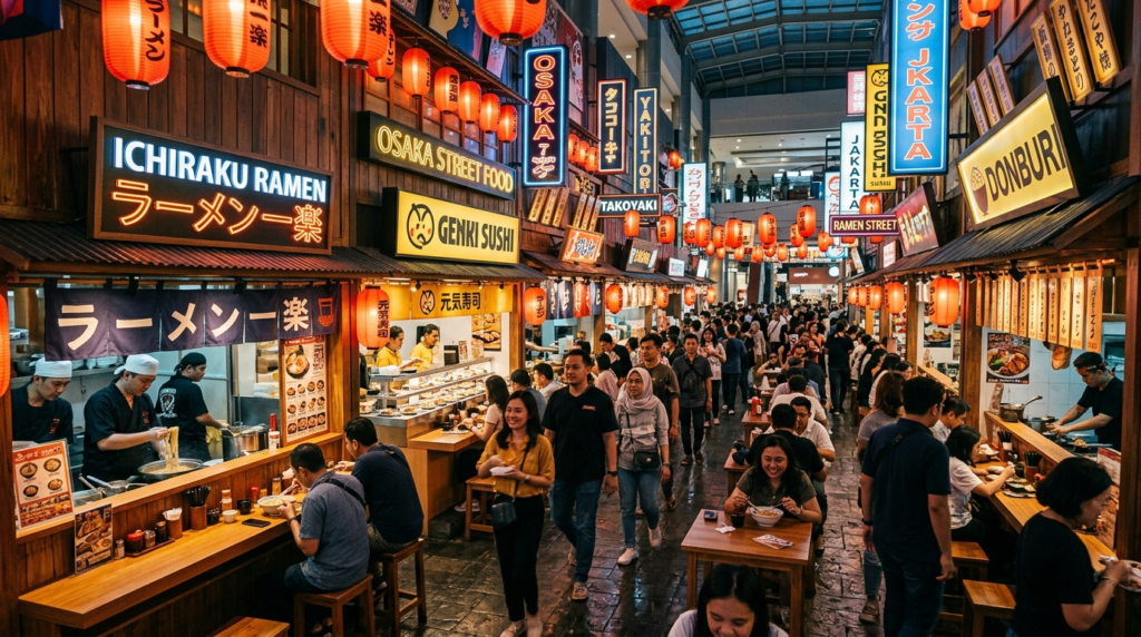ilustrasi food court jakarta utara