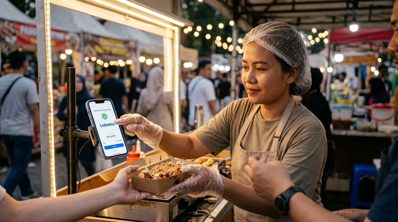 makanan bazar dengan sistem bayar labamu