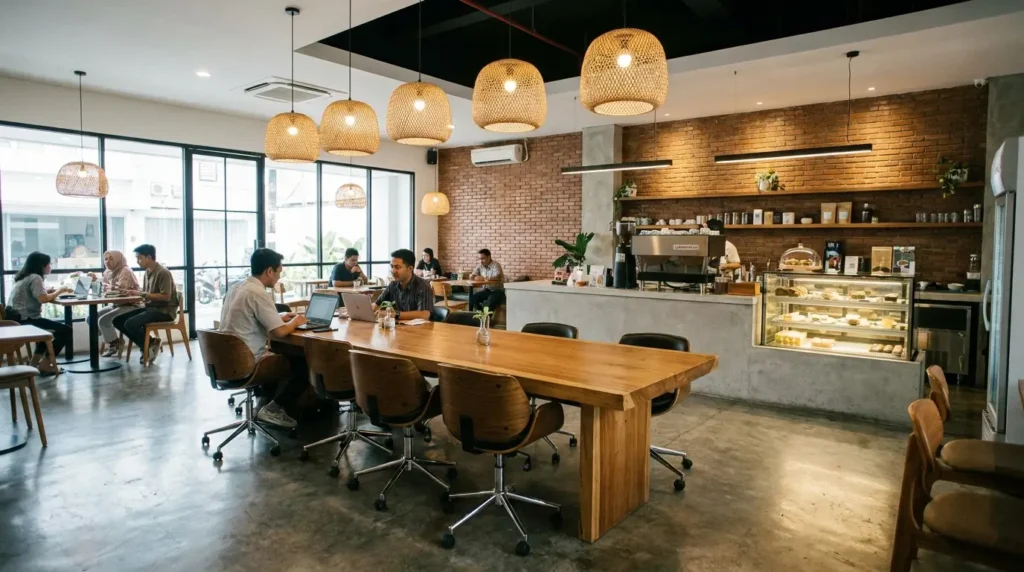 service excellence coffee shop dengan labamu pos